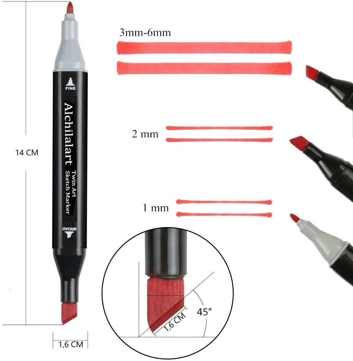 NNEDSZ 168 Colours Graffiti Pen Permanent Marker Pens Set for Adults and Children